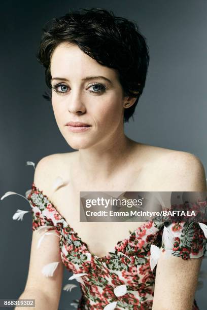 Actress Claire Foy is photographed at the 2017 AMD British Academy Britannia Awards on October 27, 2017 in Los Angeles, California.