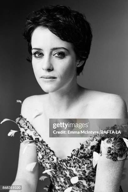 Actress Claire Foy is photographed at the 2017 AMD British Academy Britannia Awards on October 27, 2017 in Los Angeles, California.