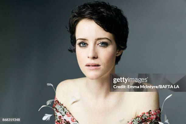 Actress Claire Foy is photographed at the 2017 AMD British Academy Britannia Awards on October 27, 2017 in Los Angeles, California.