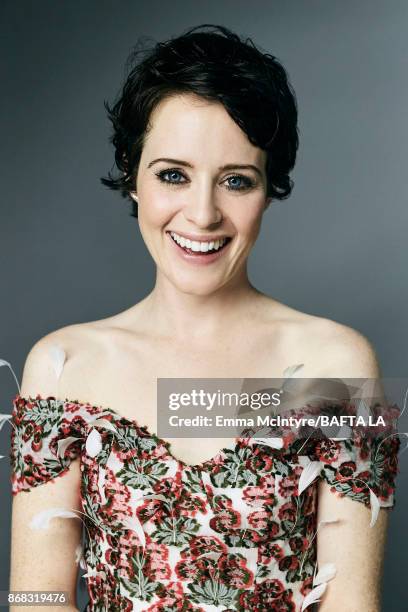 Actress Claire Foy is photographed at the 2017 AMD British Academy Britannia Awards on October 27, 2017 in Los Angeles, California.