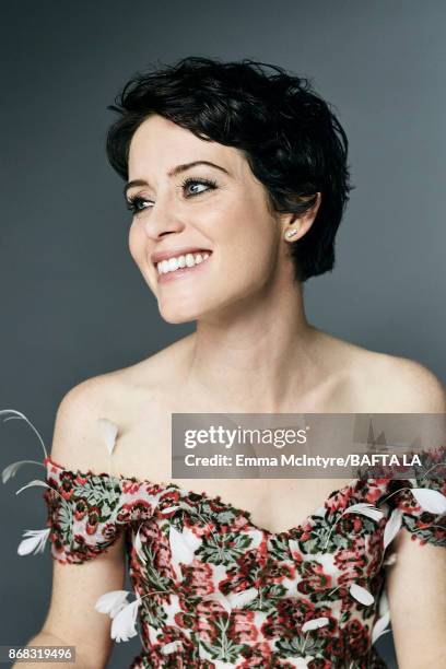 Actress Claire Foy is photographed at the 2017 AMD British Academy Britannia Awards on October 27, 2017 in Los Angeles, California.