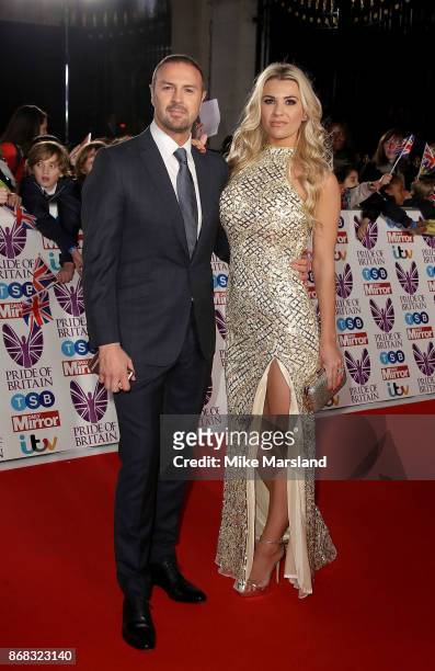 Paddy McGuinness and Christine Martin attend the Pride Of Britain Awards at Grosvenor House, on October 30, 2017 in London, England.