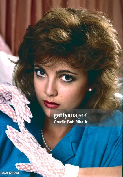 Actress Emma Samms on September 30, 1985 in Los Angeles, California.