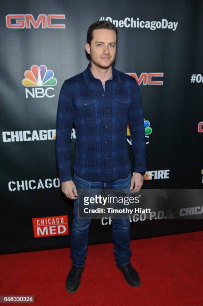 Jesse Lee Soffer attends the press junket for "One Chicago" on October 30, 2017 in Chicago, Illinois.