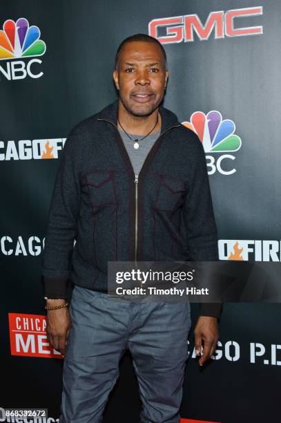 Eric La Salle attends the press junket for "One Chicago" on October 30, 2017 in Chicago, Illinois.
