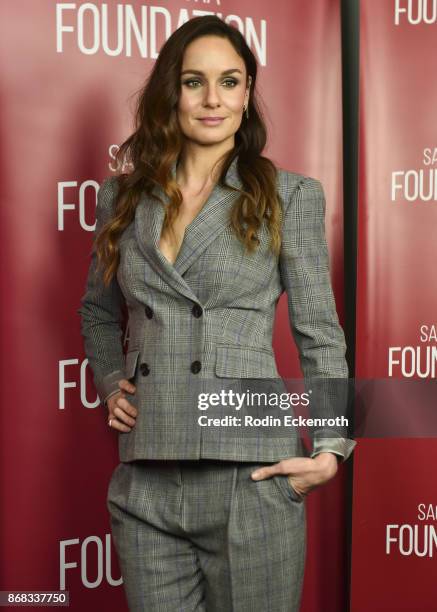 Actress poses for portrait at SAG-AFTRA Foundation Conversations screening of "The Long Road Home" at SAG-AFTRA Foundation Screening Room on October...