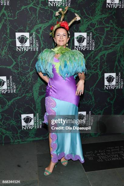 Executive Director of NYRP Deborah Marton attends Bette Midler's 2017 Hulaween event benefiting the New York Restoration Project at Cathedral of St....