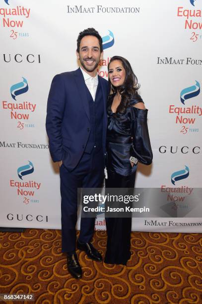 Actors Amir Arison and Sheetal Sheth attend as Equality Now celebrates 25th Anniversary at "Make Equality Reality" Gala at Gotham Hall on October 30,...