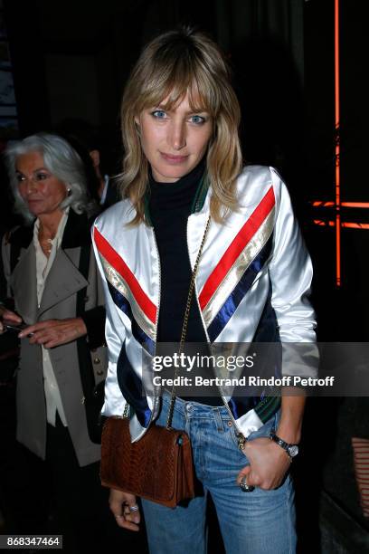 Pauline Lefevre attends Claude Lelouch celebrates his 80th Birthday at Restaurant Victoria on October 30, 2017 in Paris, France.