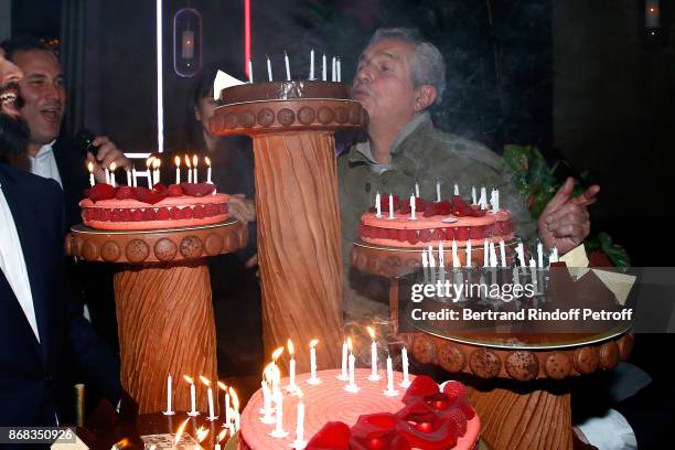 Claude Lelouch celebrates his 80th Birthday at Restaurant Victoria on October 30, 2017 in Paris, France.