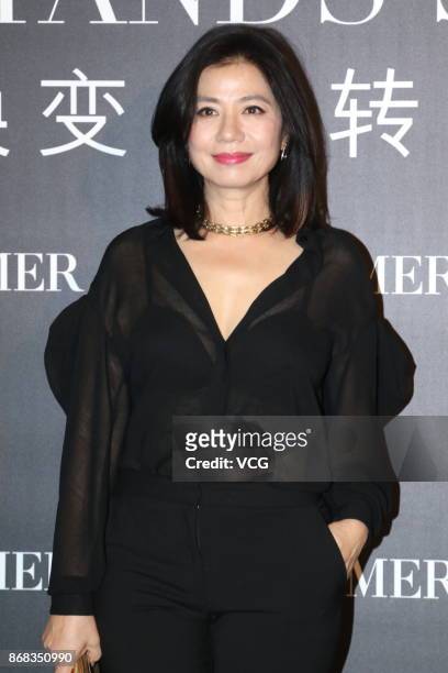 Actress Cherie Chung attends the release conference of Lamer on October 30, 2017 in Beijing, China.