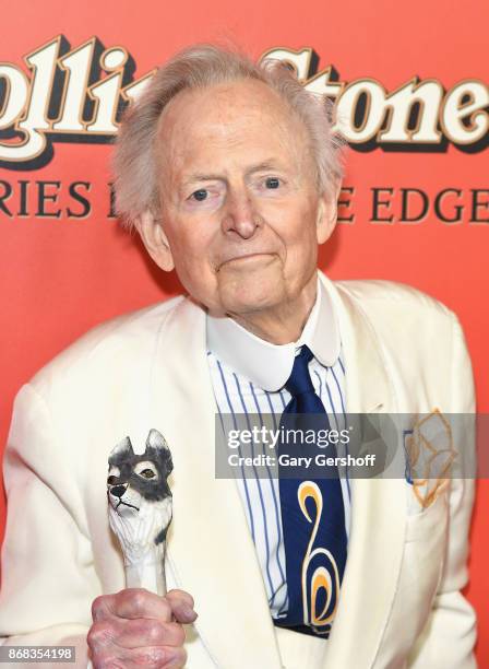Author Tom Wolfe attends "Rolling Stone Stories From The Edge" world premiere at Florence Gould Hall on October 30, 2017 in New York City.