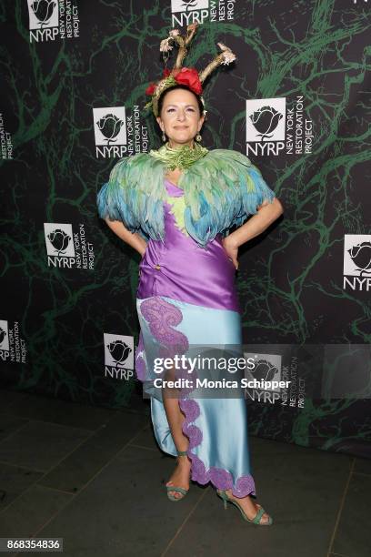 Executive Director of NYRP Deborah Marton attends Bette Midler's 2017 Hulaween event benefiting the New York Restoration Project at Cathedral of St....