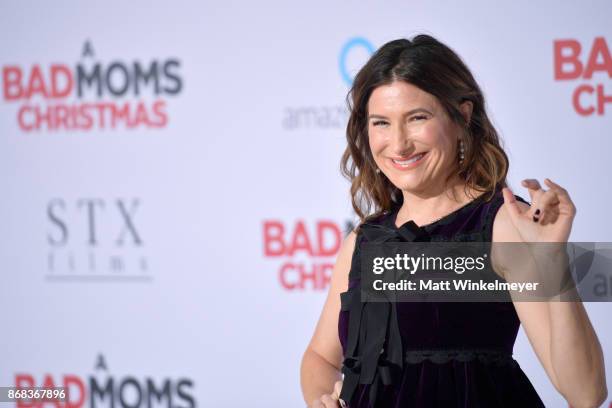 Kathryn Hahn attends the premiere of STX Entertainment's "A Bad Moms Christmas" at Regency Village Theatre on October 30, 2017 in Westwood,...