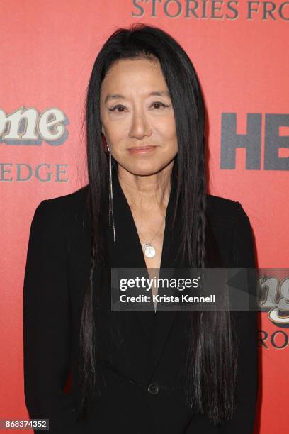 Designer Vera Wang attends the "Rolling Stone Stories From The Edge" World Premiere at Florence Gould Hall on October 30, 2017 in New York City.