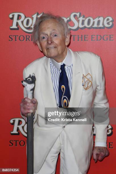 Tom Wolfe attends the "Rolling Stone Stories From The Edge" World Premiere at Florence Gould Hall on October 30, 2017 in New York City.
