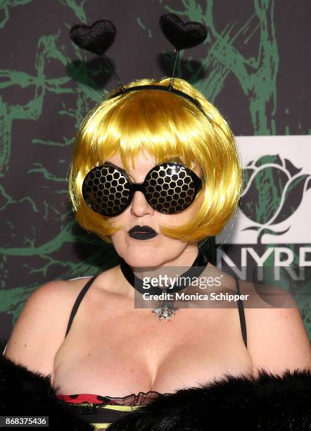 Jennifer Simard attends Bette Midler's 2017 Hulaween event benefiting the New York Restoration Project at Cathedral of St. John the Divine on October...