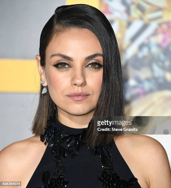 Mila Kunis arrives at the Premiere Of STX Entertainment's "A Bad Moms Christmas" at Regency Village Theatre on October 30, 2017 in Westwood,...