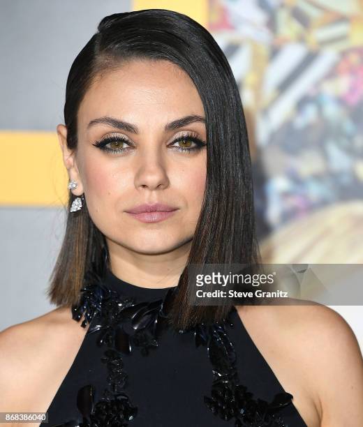 Mila Kunis arrives at the Premiere Of STX Entertainment's "A Bad Moms Christmas" at Regency Village Theatre on October 30, 2017 in Westwood,...