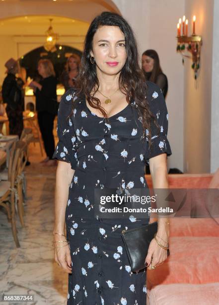 Shiva Rose attends Chairish x Athena Calderone Cook Beautiful LA Dinner at Irene Neuwirth Boutique on October 30, 2017 in West Hollywood, California.