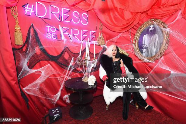 Cardi B attends BACARDI presents Dress To Be Free with performances by Cardi B and Les Twins at House of Yes on October 30, 2017 in New York City.