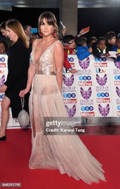 Brooke Vincent attends the Pride Of Britain Awards at the Grosvenor House on October 30, 2017 in London, England.