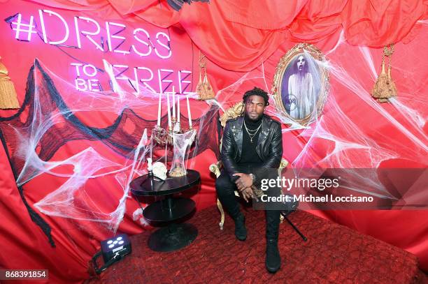 Broderick Hunter, dressed as Bishop from X-Men, attends BACARDI presents Dress To Be Free with performances by Cardi B and Les Twins at House of Yes...