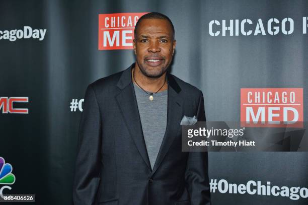 Eric La Salle attends the One Chicago party during NBC's "One Chicago" press day on October 30, 2017 in Chicago, Illinois.