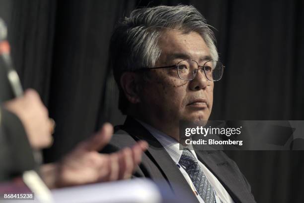 Masahiko Suenaga, managing director of Nippon Steel and Sumitomo Metal Australia Pty, attends the International Mining And Resources Conference in...