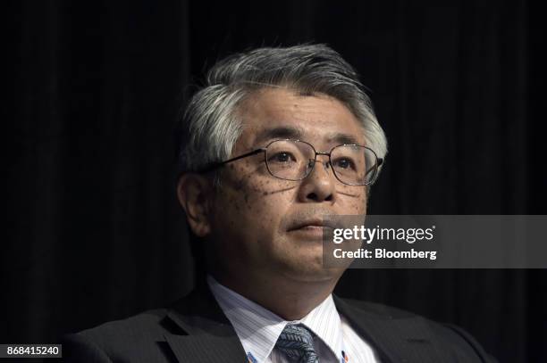 Masahiko Suenaga, managing director of Nippon Steel and Sumitomo Metal Australia Pty, attends the International Mining And Resources Conference in...