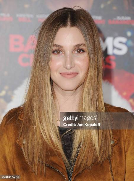 Whitney Port arrives at the Los Angeles Premiere of "A Bad Moms Christmas" at Regency Village Theatre on October 30, 2017 in Westwood, California.