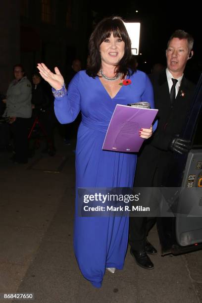 Coleen Nolan attending the Pride of Britain Awards on October 30, 2017 in London, England.