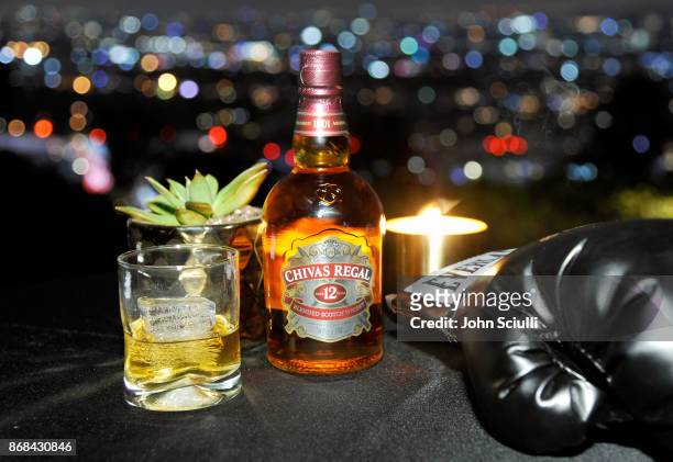 Chivas Regal 12 at Diego Boneta’s & David Bernon’s Halloween at the Hedges by Chivas Regal on October 30, 2017 in West Hollywood, California.