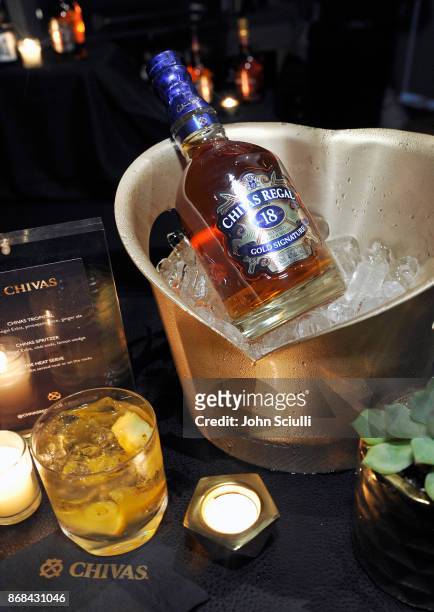 Chivas Regal 18 at Diego Boneta’s & David Bernon’s Halloween at the Hedges by Chivas Regal on October 30, 2017 in West Hollywood, California.