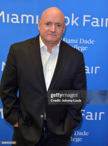 Astronaut Scott Kelly pose for picture before his Conversation with Dr. Jorge Perez-Gallego about Kelly new book "ENDURANCE: A year in space a life...