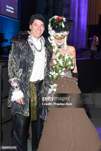 Guests attend Bette Midler's 2017 Hulaween Event Benefiting The New York Restoration Project at Cathedral of St. John the Divine on October 30, 2017...