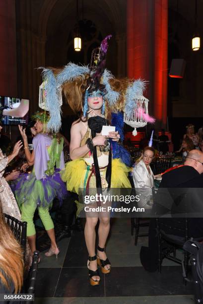 Guests attend Bette Midler's 2017 Hulaween Event Benefiting The New York Restoration Project at Cathedral of St. John the Divine on October 30, 2017...