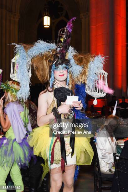 Guests attend Bette Midler's 2017 Hulaween Event Benefiting The New York Restoration Project at Cathedral of St. John the Divine on October 30, 2017...