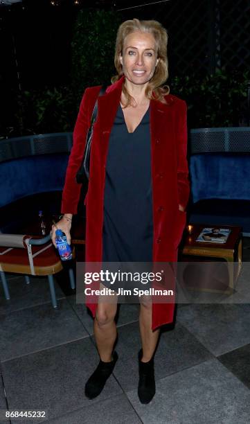 Model Frederique van der Wal attends the screening after party for Marvel Studios' "Thor: Ragnarok" hosted by The Cinema Society with FIJI Water,...