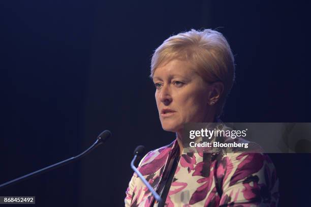 Vanessa Guthrie, chair of the Minerals Council of Australia , speaks during the International Mining And Resources Conference in Melbourne,...