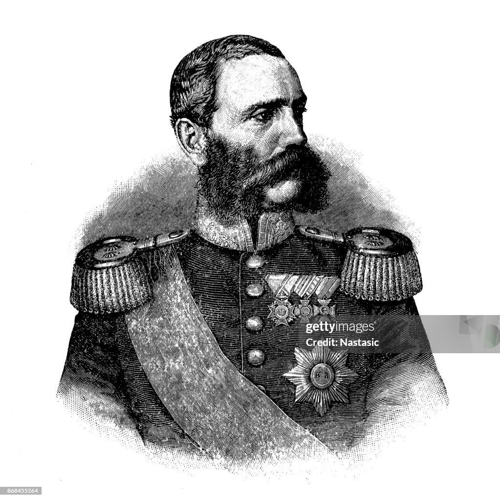 Albert of Saxony, 1828-1902, King of Saxony, Prussian General, Franco-Prussian War or Franco-German War 1870-1871