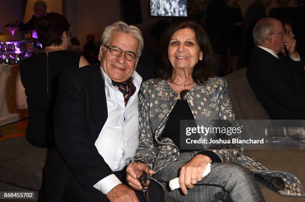 Abner Bagdadi and Mireille Bagdadi attend the Israel Philharmonic Orchestra Los Angeles Gala Honoring Zubin Mehta at Walt Disney Concert Hall on...