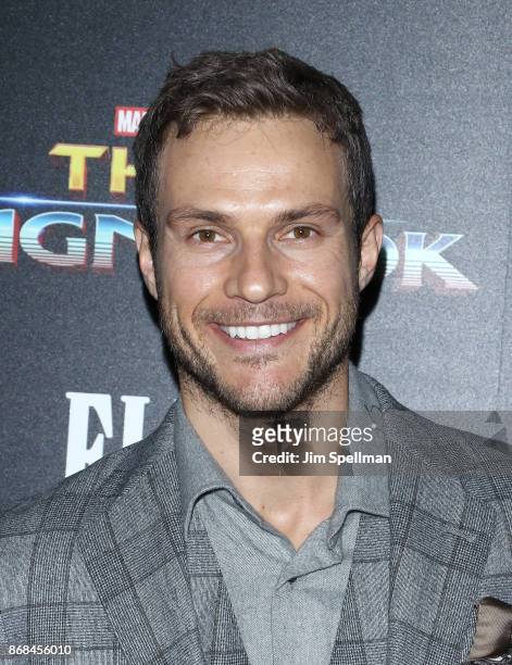 Actor Ryan Cooper attends the screening of Marvel Studios' "Thor: Ragnarok" hosted by The Cinema Society with FIJI Water, Men's Journal and Synchrony...