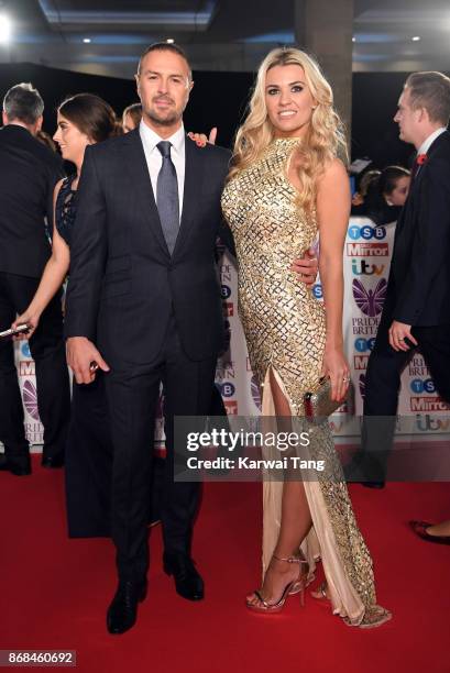 Paddy McGuinness and Christine Martin attend the Pride Of Britain Awards at the Grosvenor House on October 30, 2017 in London, England.