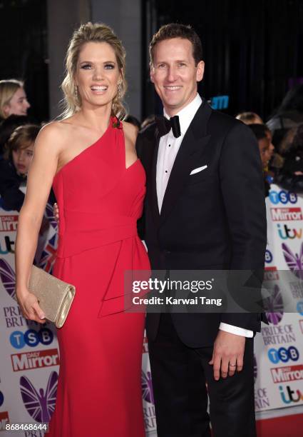 Charlotte Hawkins and Brendan Cole attend the Pride Of Britain Awards at the Grosvenor House on October 30, 2017 in London, England.