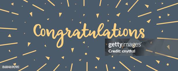 congratulations banner - congratulated stock illustrations