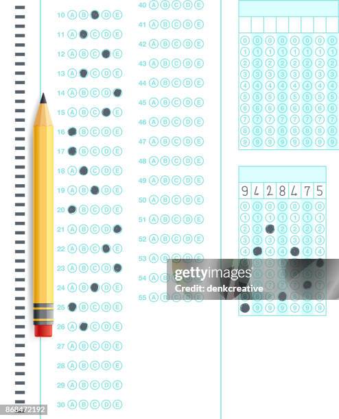 schulische prüfung  - grading stock-grafiken, -clipart, -cartoons und -symbole