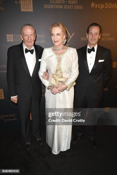 Prince Hugo Veriand Windisch-Graetz, HRH Princess Michael of Kent and Prince Charles Windisch-Graetz attend the Mariinsky Orchestra Concert in honor...