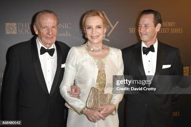 Prince Hugo Veriand Windisch-Graetz, HRH Princess Michael of Kent and Prince Charles Windisch-Graetz attend the Mariinsky Orchestra Concert in honor...