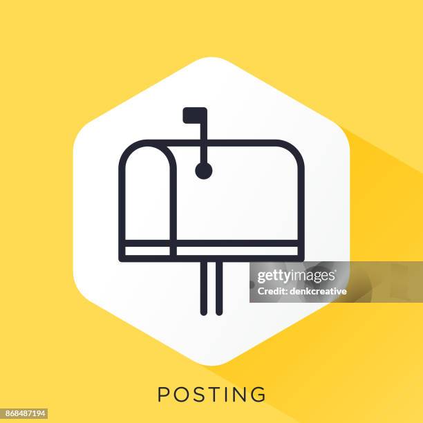 mailbox icon - open envelope stock illustrations